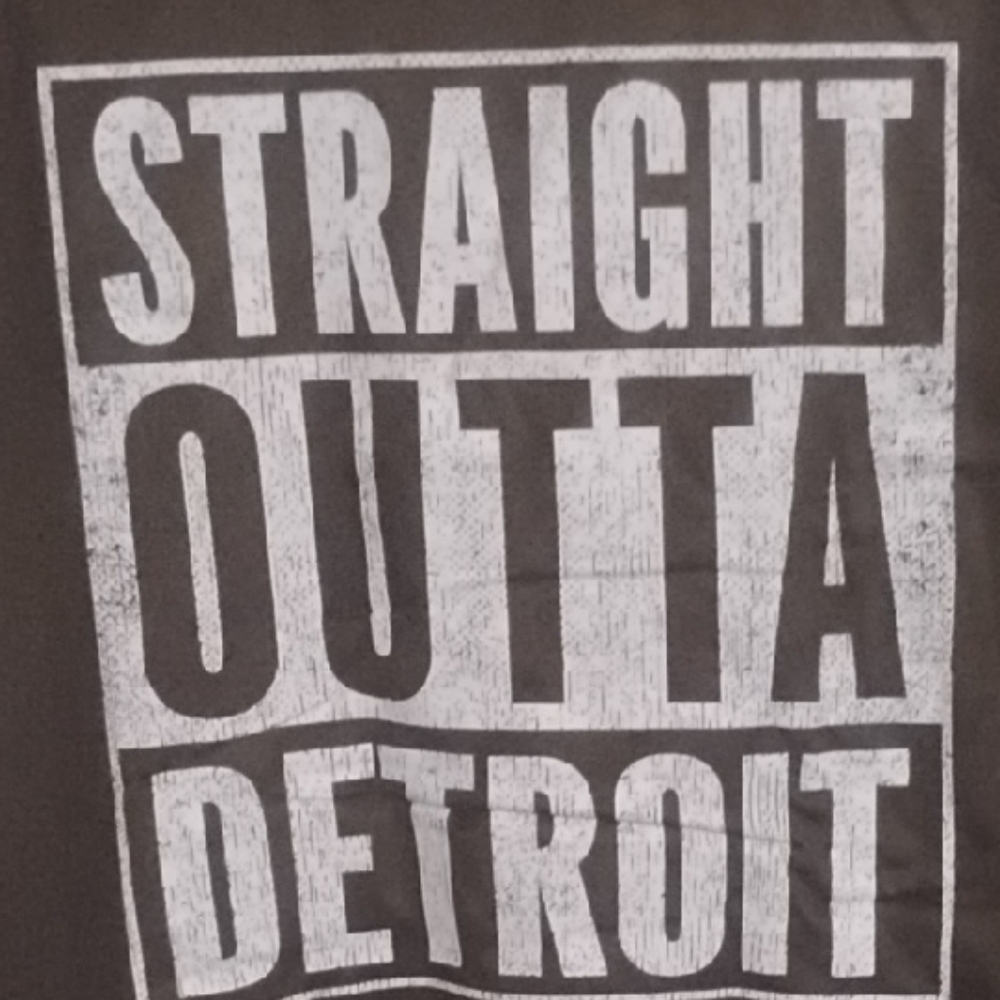 Straight Outta Detroit Black T-Shirt